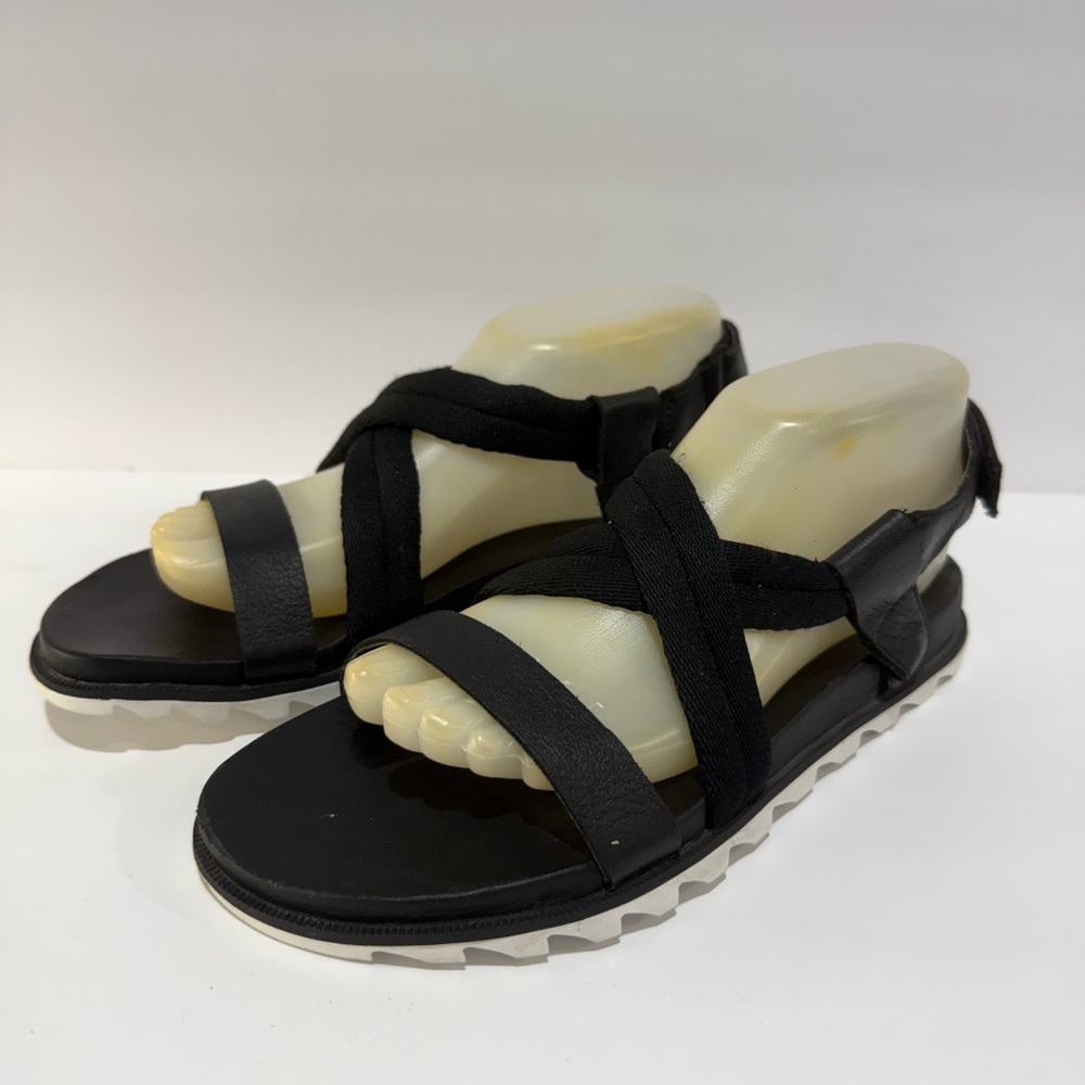 Sorel Black Sandals for Women size 8